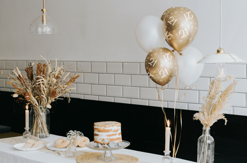 Decoratie gold/white