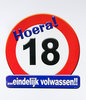 Huldeschild - 18 jaar