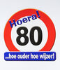 Huldeschild - 80 jaar