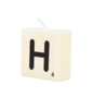 Letter Kaarsje - H