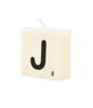 Letter Kaarsje - J
