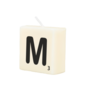 Letter Kaarsje - M