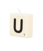 Letter Kaarsje - U