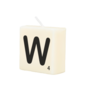 Letter Kaarsje - W