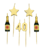 Party cake candles - 40 years