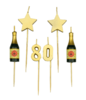 Party cake candles - 80 years