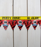 Feestelijke Party tape / Afzetlint 18 jaar