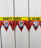 Feestelijke Party tape / Afzetlint 21 jaar