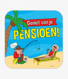 Huldeschild - Pensioen cartoon