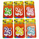 Nummerkaars 25 (7cm)