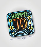 Neon decoration signs - 70 jaar