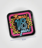 Neon onderzetters - 16 jaar