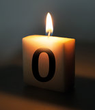 Letter Kaarsje - 0