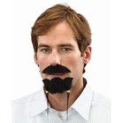 Baard + snor piraat zwart