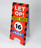Warning Sign feest- 16 jaar
