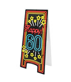 Neon Warning Sign - 60 jaar