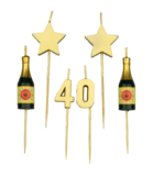 Party cake candles - 40 years