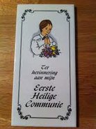 Tegeltje Jongen 1st Heilige Communie