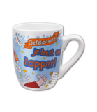 Cartoonmok Geslaagd Topper