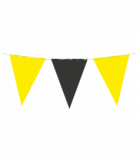 Party Flag PE - Black Yellow