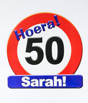 Huldeschild - 50 jaar Sarah