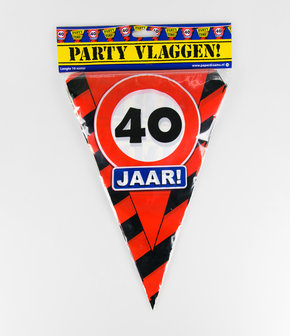 Party Vlaggen - 40  jaar