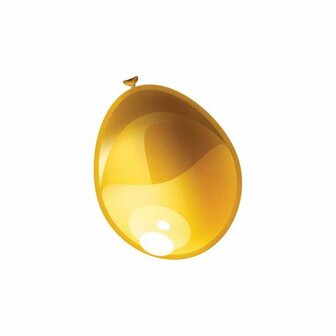 Ballonnen metallic goud (&Oslash;30cm, 10st)