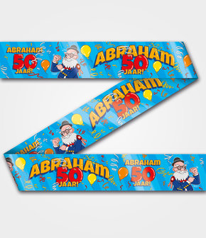 Party Tape - Abraham 50 jaar cartoon
