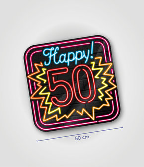 Neon decoration signs - 50 jaar