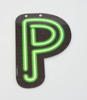 Neon letter - P
