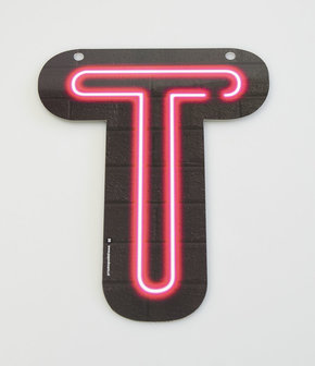 Neon letter - T