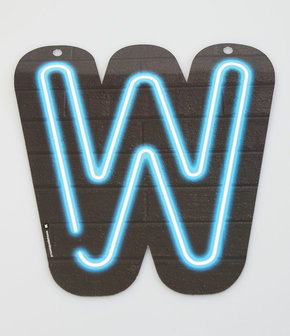 Neon letter - W