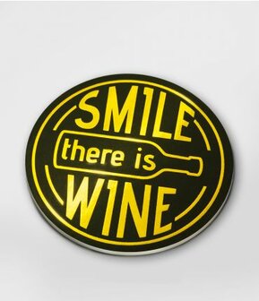 Glossy coasters - Smile, there&#039;s wine