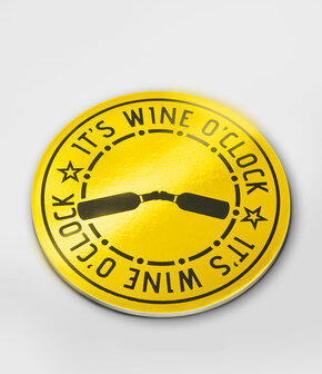 Glossy coasters - It&#039;s wine o&#039;clock