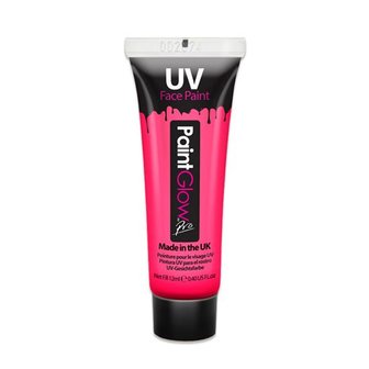 UV face&body paint tube pink (12ml)