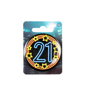 Neon button - 21