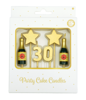 Party cake candles - 30 years