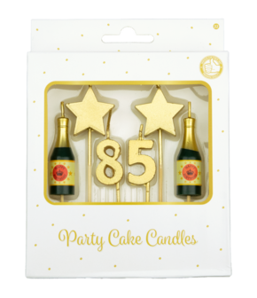 Party cake candles - 85 years