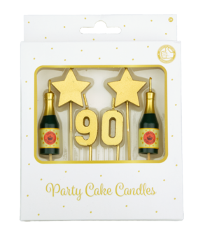 Party cake candles - 90 years