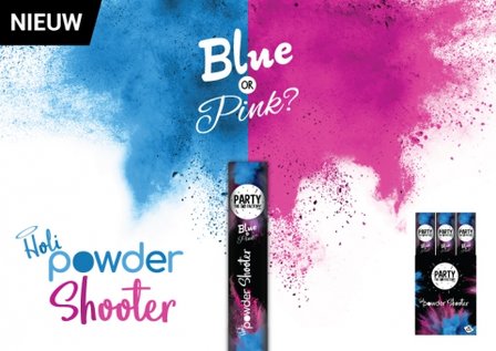 Poedershooter Gender Reveal blue (30cm)