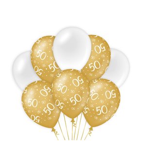 Balloons Gold/white - 50