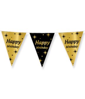 Classy Party flags foil - Happy Birthday