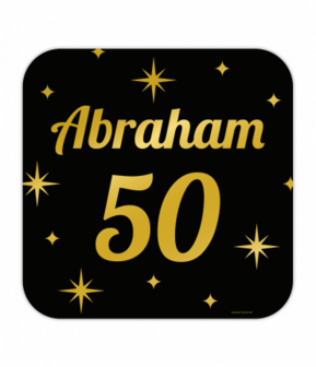 Classy party decoration signs - Abraham 50