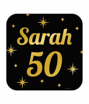 Classy party decoration signs - Sarah 50