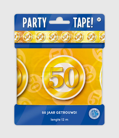 Party Tape - 50 jaar getrouwd