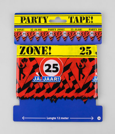 Feestelijke Party tape / Afzetlint 25 jaar