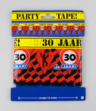 Feestelijke Party tape / Afzetlint 30 jaar