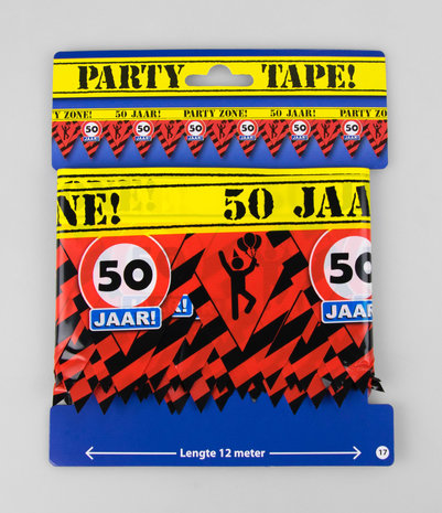 Feestelijke Party tape / Afzetlint 50 jaar