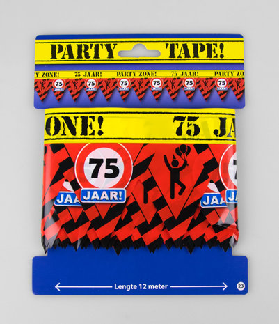 Feestelijke Party tape / Afzetlint 75 jaar