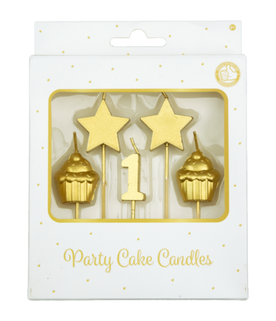Party cake candles - 1 year